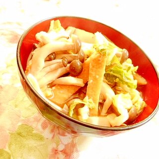 ❤白菜とブナシメジと丸天のお味噌汁❤